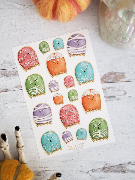 Ghost Cookie Sticker Sheet