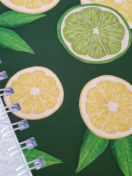 close up of lemon and lime illustrations