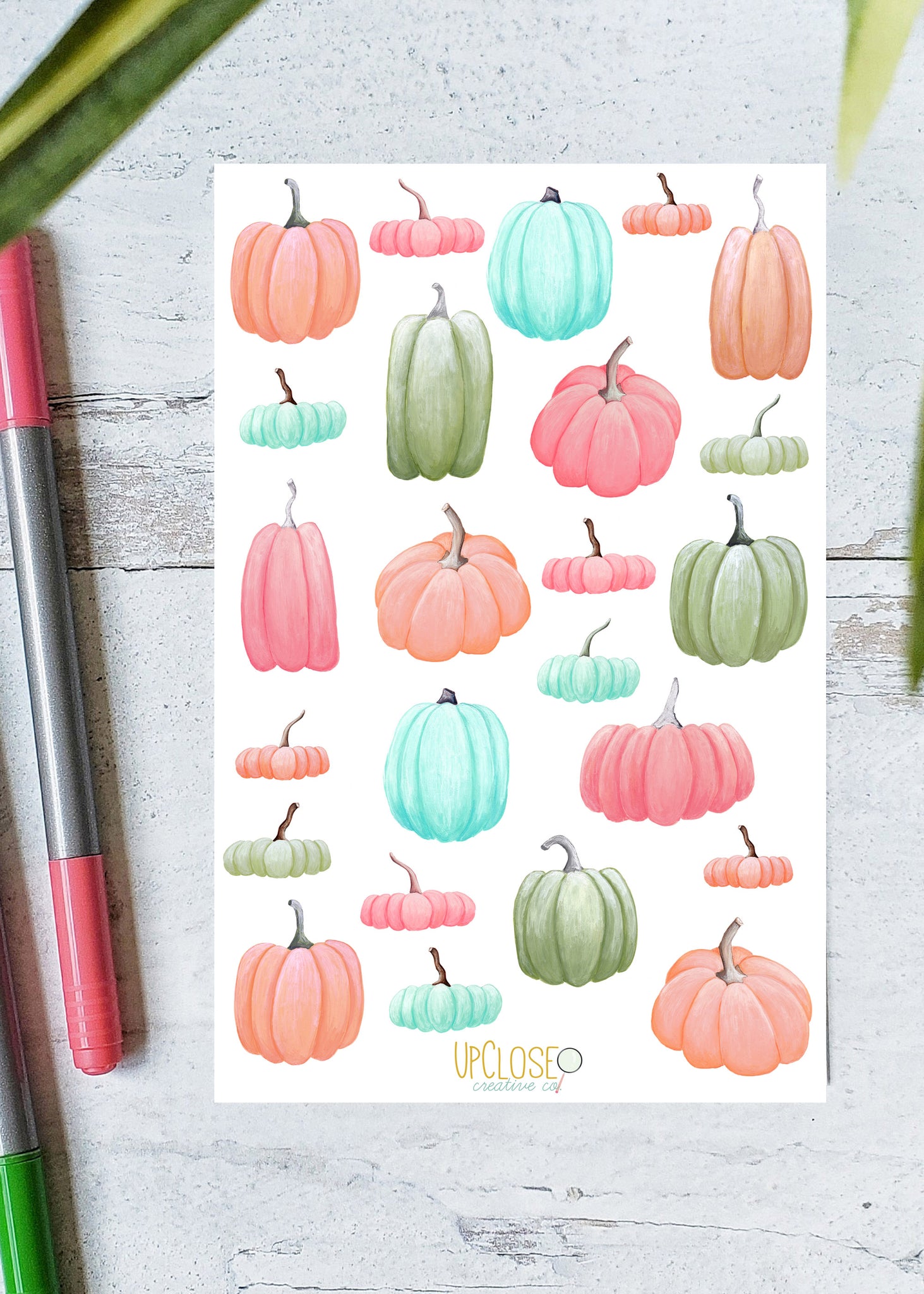 Pumpkin Sticker Sheet